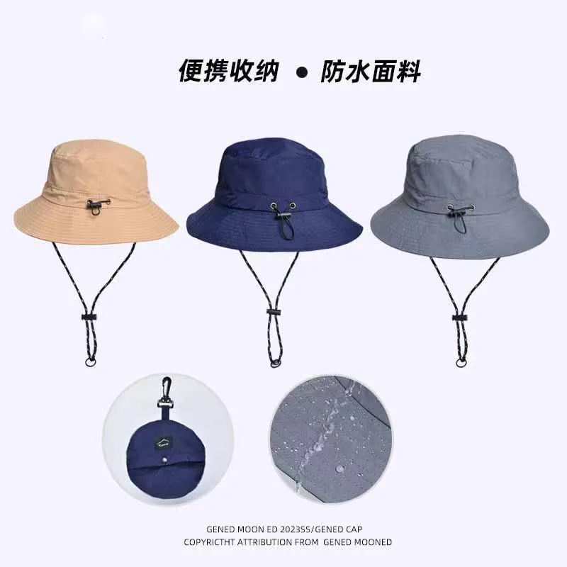 2023 summer golf men and women with the fisherman hat breathable light folding sun hat