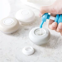 4pcs collapsible refillable bottles round pods box liquid face cream lotion shampoo storage box cosmetic dispenser leakproof