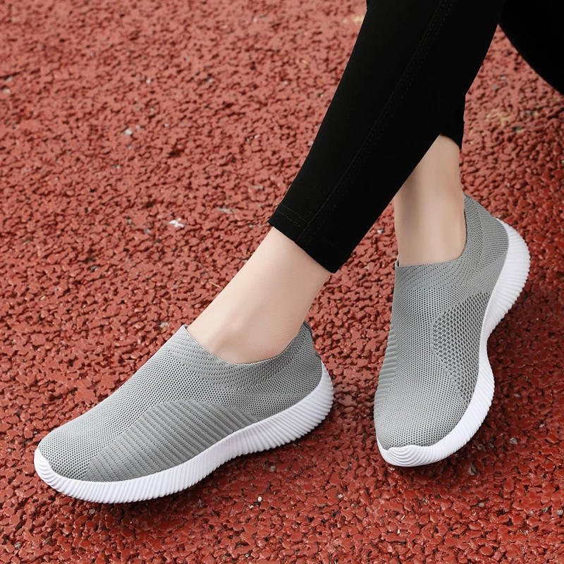 Women Sneakers High Quality Women Tennis Shoes Slip on Flats Shoes Women Loafers Tenis Feminino Walking Flat  Zapatillas