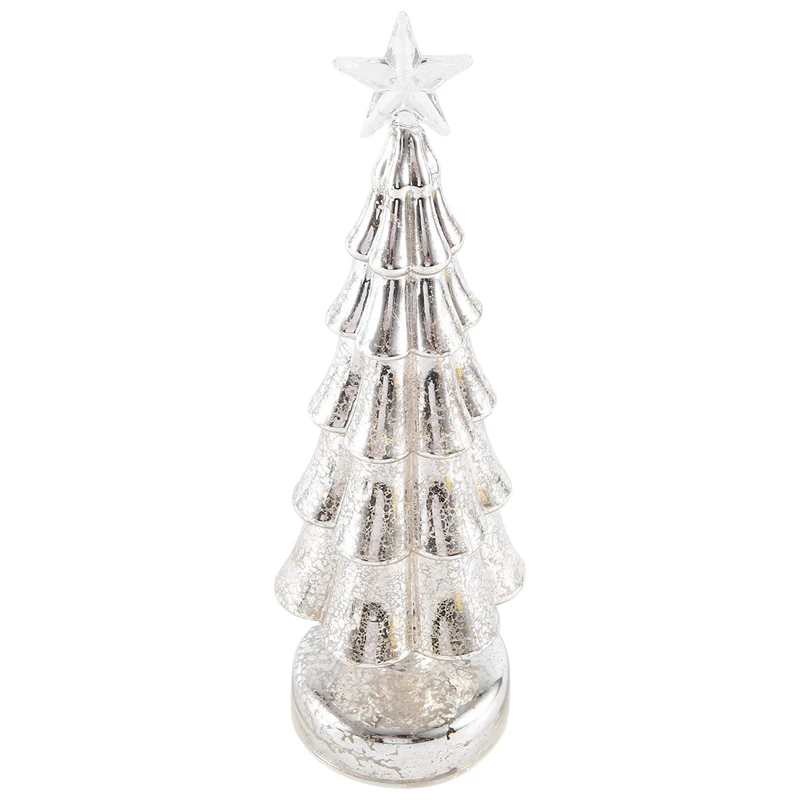 

1Pc Glass Christmas Trees Ornaments For Home Xmas Romantic Holiday Atmosphere Ornaments