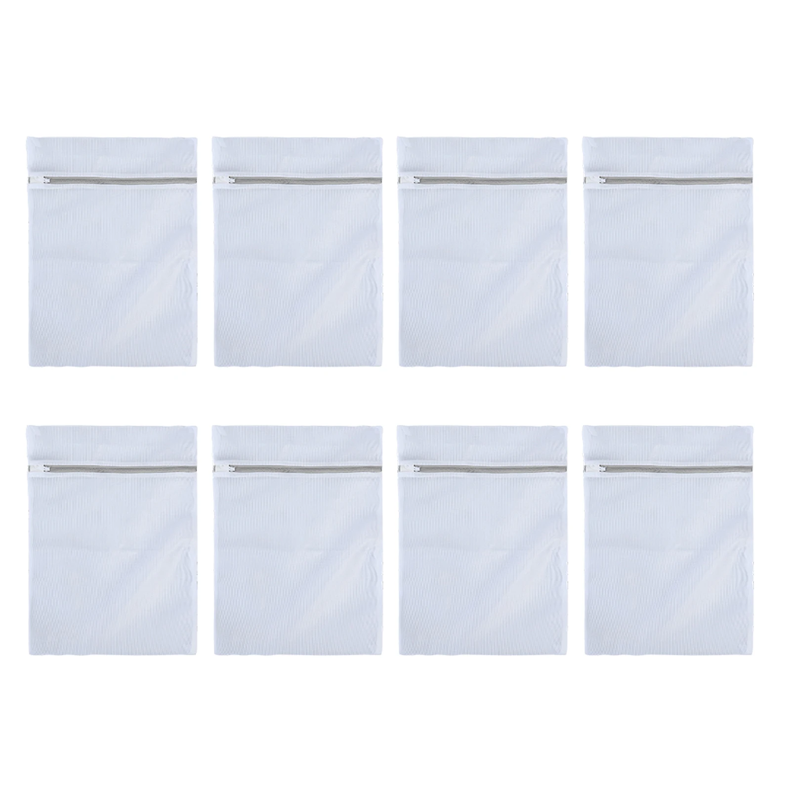 

8pcs Travel Hosiery For Washing Machine Practical Laundry Bag Storage With Zipper Durable Mesh Clothes Reusable Protective