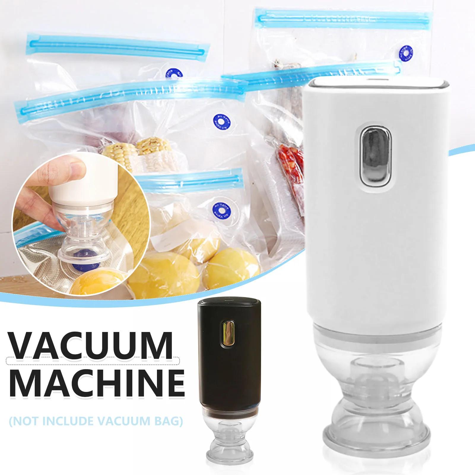 

Automatic Food Storage Bags Vacuum Sealer Electric Handheld Vacuum Packer Durable Food Vacuum Machine Easy Operation Hot