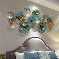 high quality 3d living room sofa background wall decoration creative metal wrought iron art wall decorative ornaments