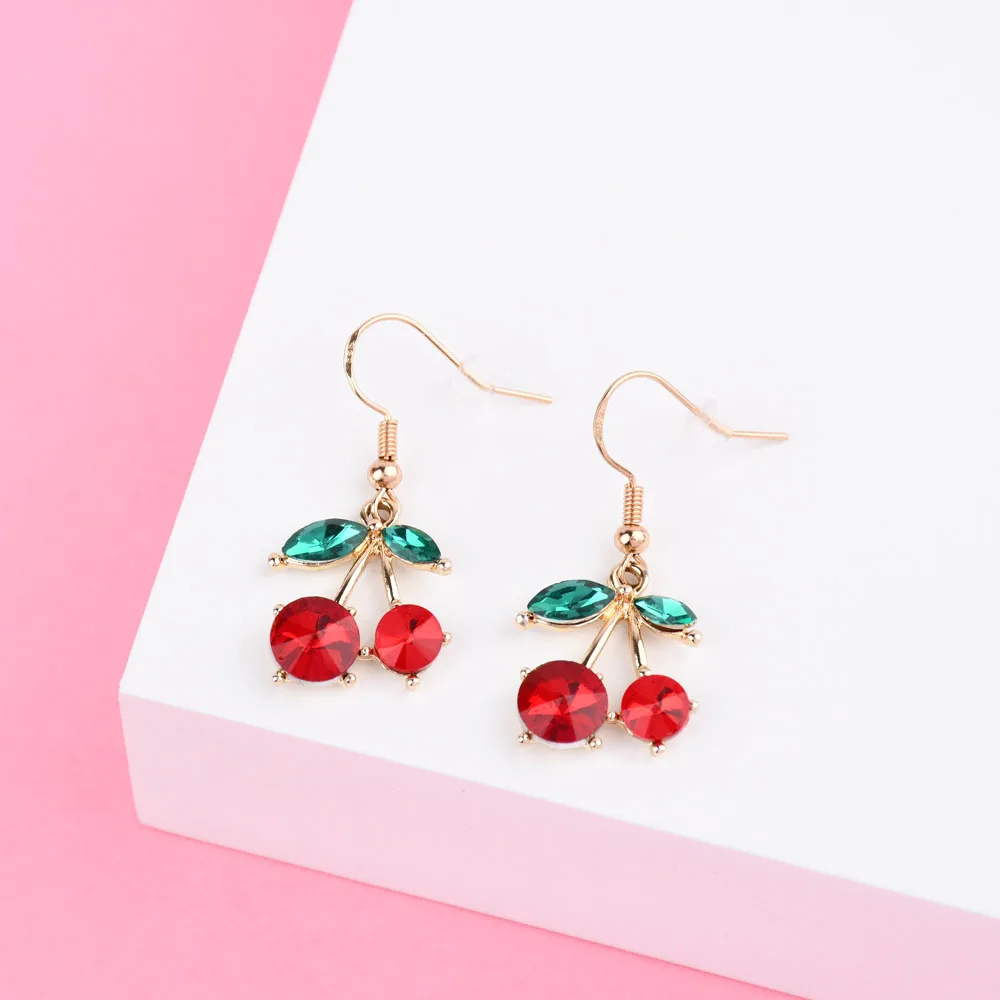 Luoluo &amp Baby Красный Малиновый Комплект Украшений Для Женщин Милое Романтическое