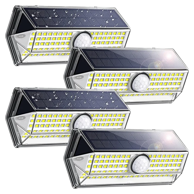 

Уличный светильник на солнечной батарее, 4 режима освещения, настсветильник светильник с датчиком движения, светильник ПА с солнечной батар...