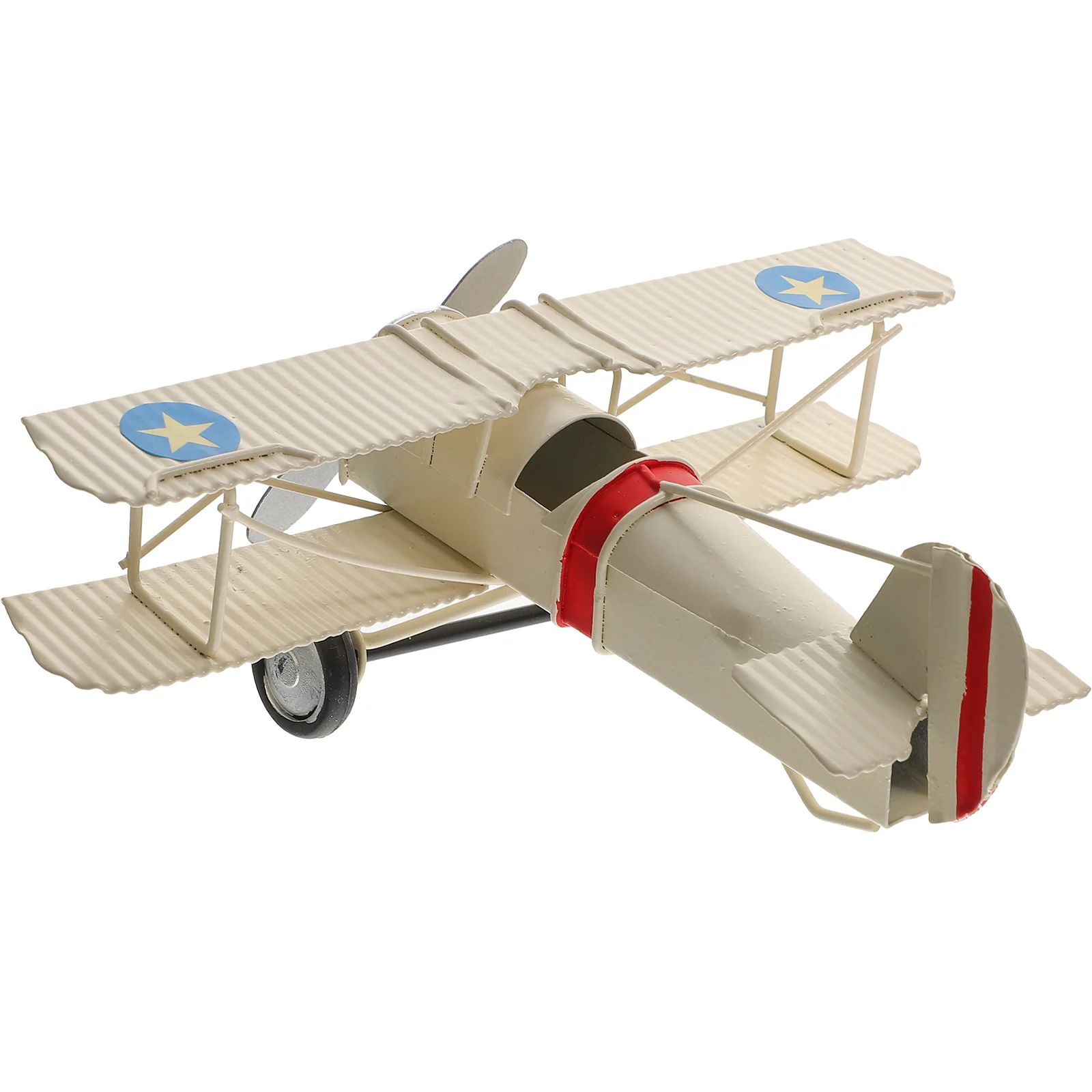 

Kids Aircraft Toys Airplane Model Ornament Outdoor Tabletop Decor Vintage Metal