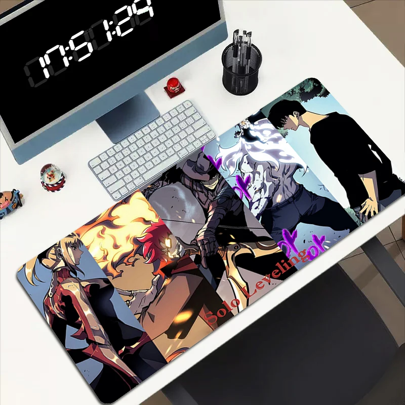 

Коврик для мыши соло, игровой большой коврик Xxl, аксессуары для мыши, геймерские коврики, накладки для клавиатуры, ПК, Настольная защита, мышь...