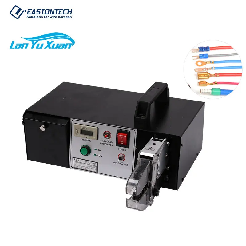 

EW-10ET- semi-automatic pneumatic electrical wire loose piece terminal crimping machine for 1-35mm2