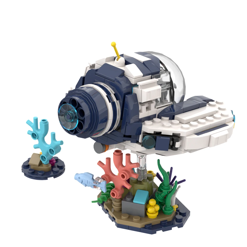 MOC Sea Moth Subnautica игровые строительные блоки мини-сабnautica строительный блок детская