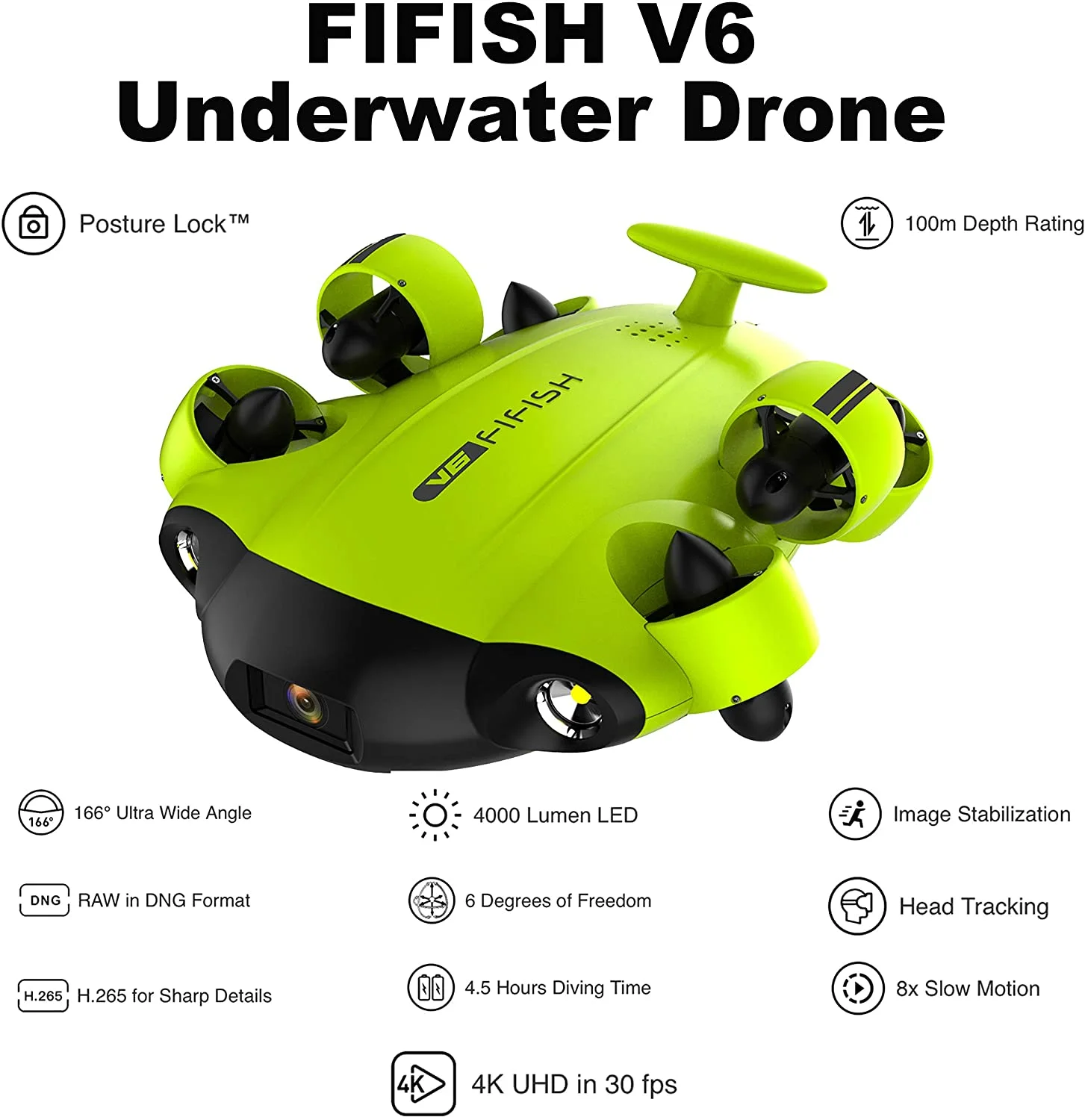 Fifish V6 VR Diving Underwater Robot Drone with 4K UHD Camera 6 Fifish V6 VR Diving Underwater Robot Drone with 4K UHD Camera 6
