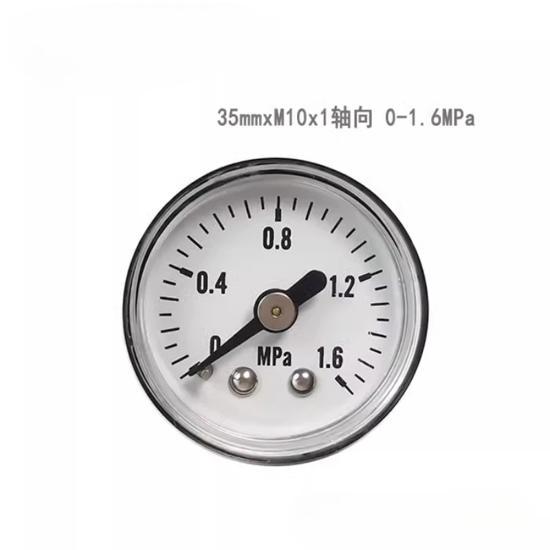 

M10 * 1 1105-тип Y35 Манометр с предварительным фильтром, 16 бар бытовой очиститель воды/инструмент HVAC