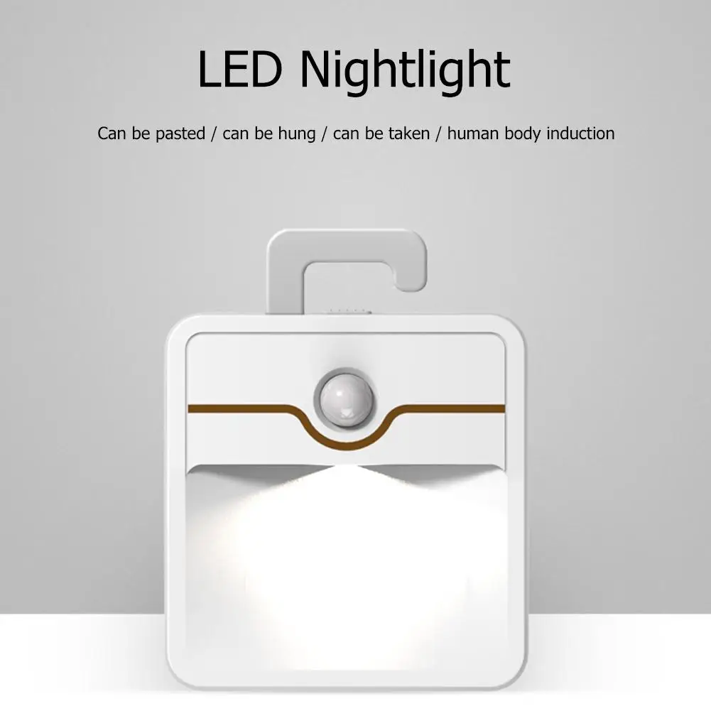 

Rechargeable LED Smart Night Lamp Corridor Wardrobe Bedroom Motion Sensor Light Use Range Corridors Exhibition Halls