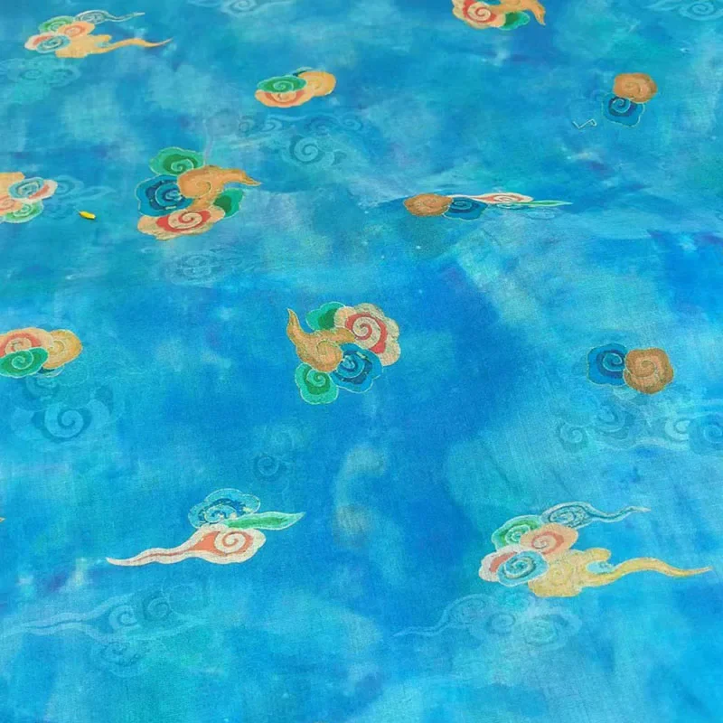 Ткань в китайском стиле 50 х140 см оптовая и розничная продажа женская летняя ткань