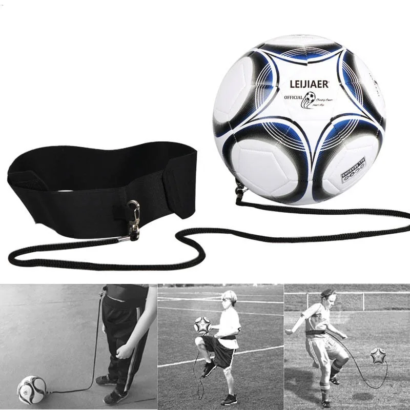 Регулируемый футбольный мяч, сумка для очков, профессиональная Тренировка по футболу, аксори, для детей и взрослых, Самонастраивающийся ремень с мячом
