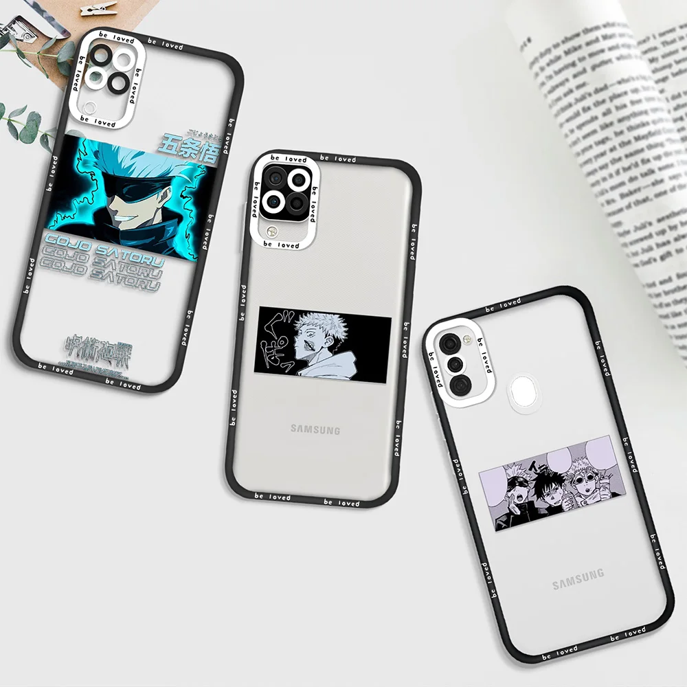 

Clear Anime Jujutsu Kaisen Phone Case for Samsung A11 A12 A71 A21S A32 4G A52 A52S A53 5G A72 S22Ultra S22 Plus Soft Back Covers