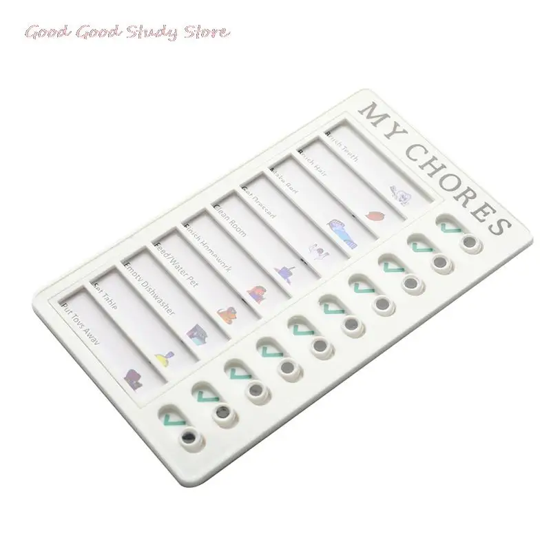 

New 1PC High Quality Memo Plastic Board Chore Chart Reusable Checklist Daily Planner Responsibility