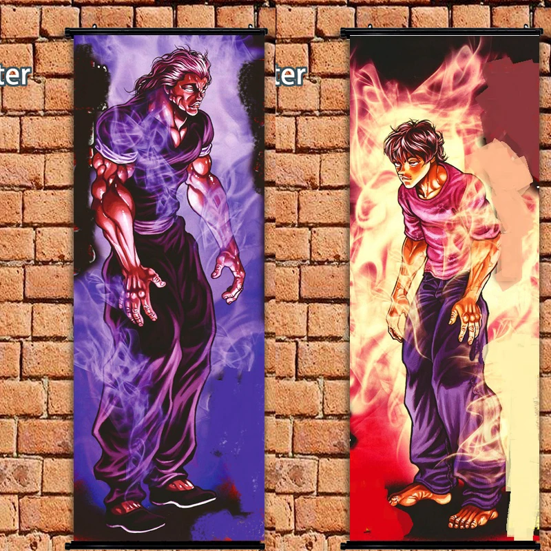 

Anime Poster Baki's Path Baki-dou Hanma Baki Dorian wall scroll art picture home decoration 105x40cm