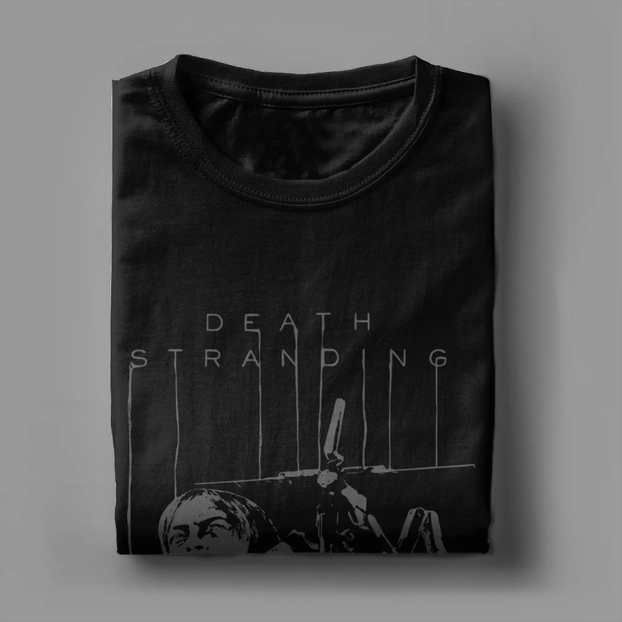 Фото Футболка Death Stranding Sam, 100% хлопок, винтажные футболки с круглым воротником, футболки Kojima Productions, классическая одежда с короткими рукавами №3