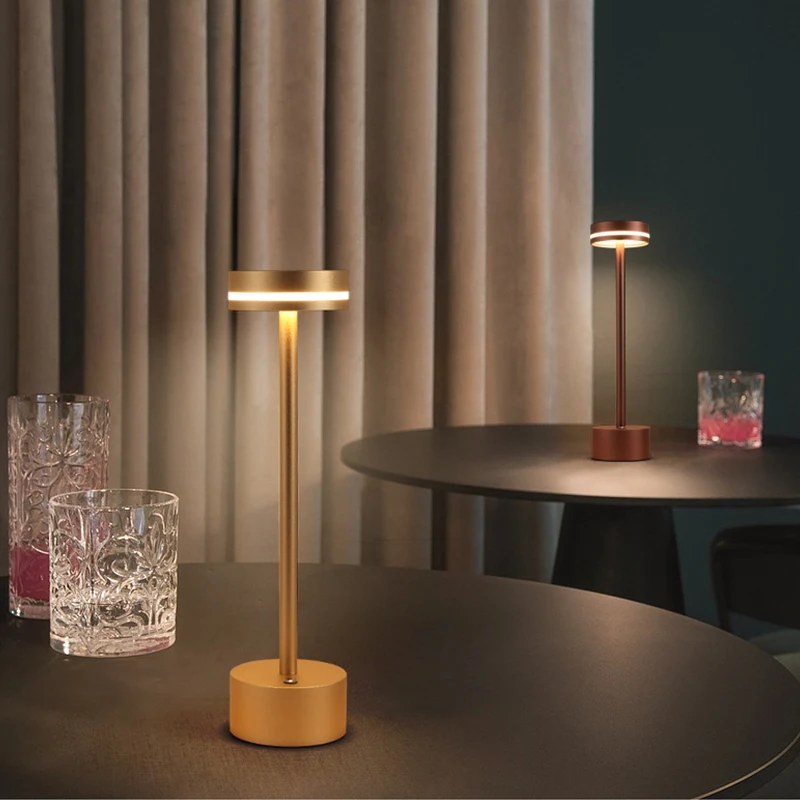 Светодиодная барная настольная лампа в скандинавском стиле приглушаемый