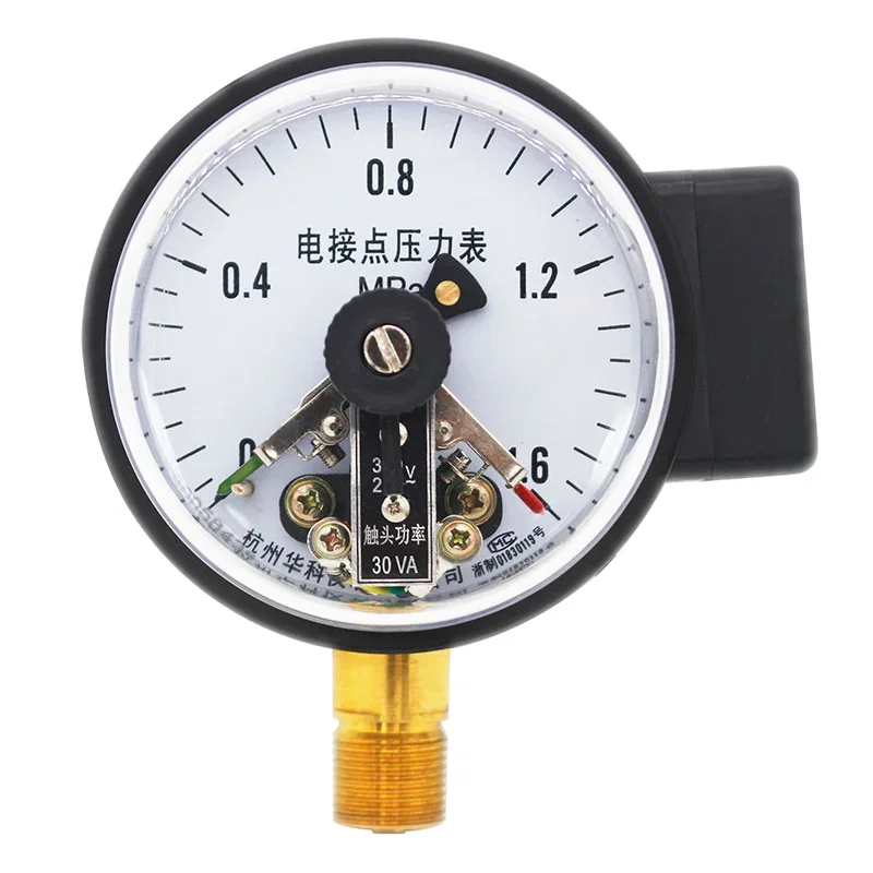 Ханчжоу Huake магнитный электрический контактный манометр YXC100 0-1 6 МПа