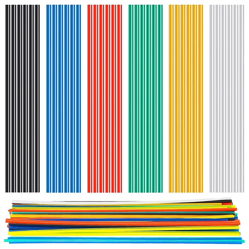 

120 Pieces Color Plastic Welding Rods 9.8 Inch Length PP Welder Repair Rods For Hot Air Heat Car Bumpers Plastic Repair