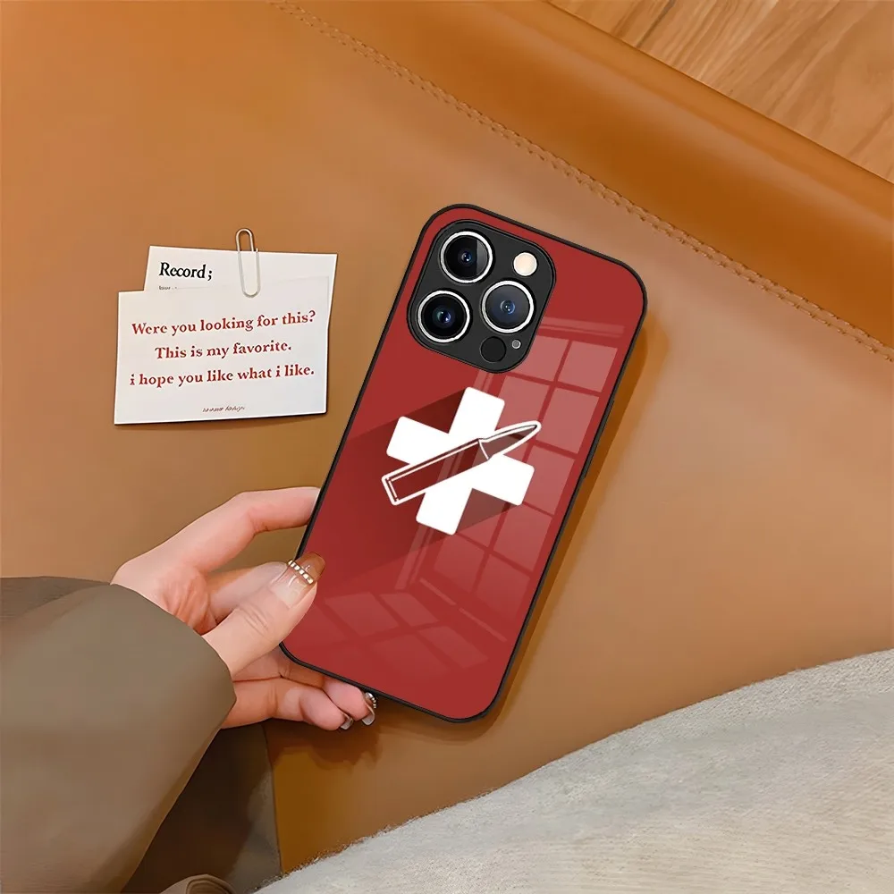 Чехол для телефона из закаленного стекла iPhone 15 13 14 12 11 Pro XS Max Plus Mini X XR 8 7 6s SE2020