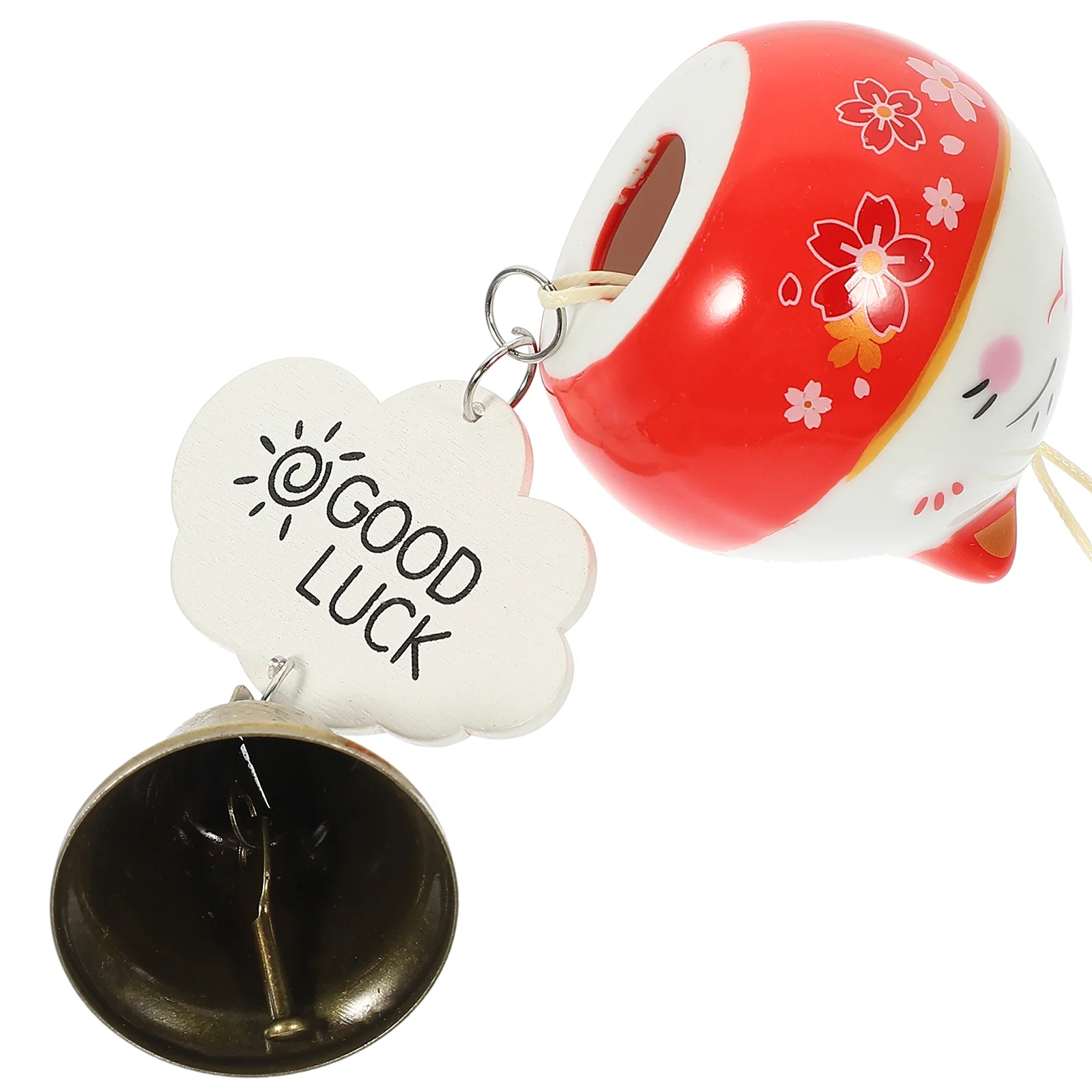 

Wind Chime Cat Japanese Hanging Bell Lucky Chimes Decorations Birthday Kids Bells Ceramic Shui Pendant Feng Decor Charms Car