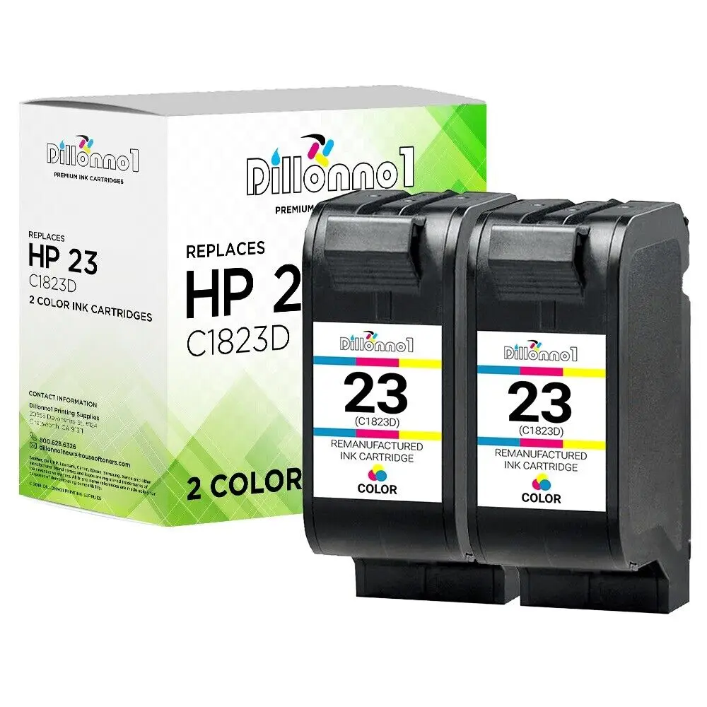 

Цветные чернила 2pk 23 (C1823D) для цветного копировального аппарата HP 140 145 150 155 160 170 260 270