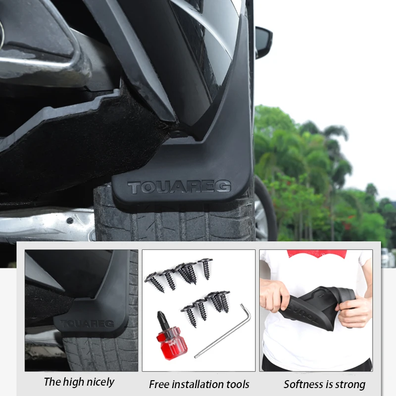 

2019-2022 new touareg special fender antifreeze anti-collision rubber soft mud leather accessories