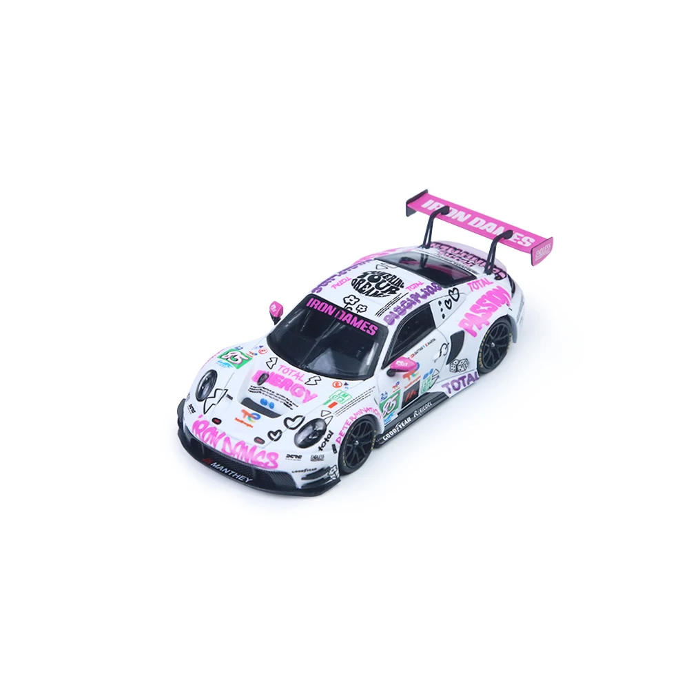 Модель спортивного автомобиля StarRace 1:64 из литого сплава, розово-белая гоночная ливрея, миниатюрная имитационная модель, коллекционная игрушка для взрослых, для хобби и демонстрации (art.: 3920dc46052cb) - 3920dc46052cb