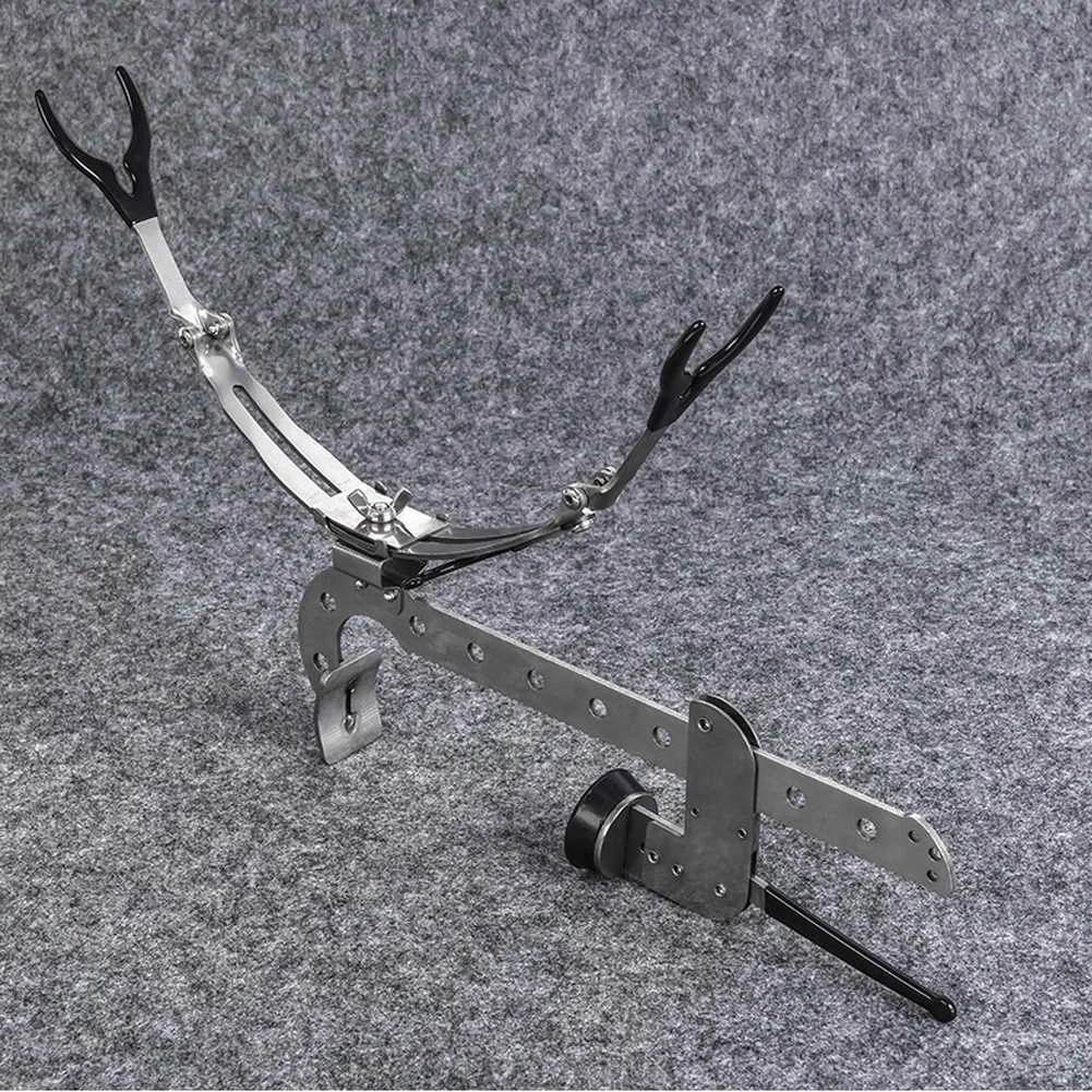 

Adjustable Rod Rack Clamp on Fishing Rod Holder Pole Bracket Fishing Tackle Stainless Steel Telescopic Fishing Tripod Holder
