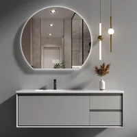 Bathroom Cabinet with Sink Smart Mirror Basin Cabinet Bathroom Set Modern Bathroom Sink Slate Slate Small Vanity Home Furniture