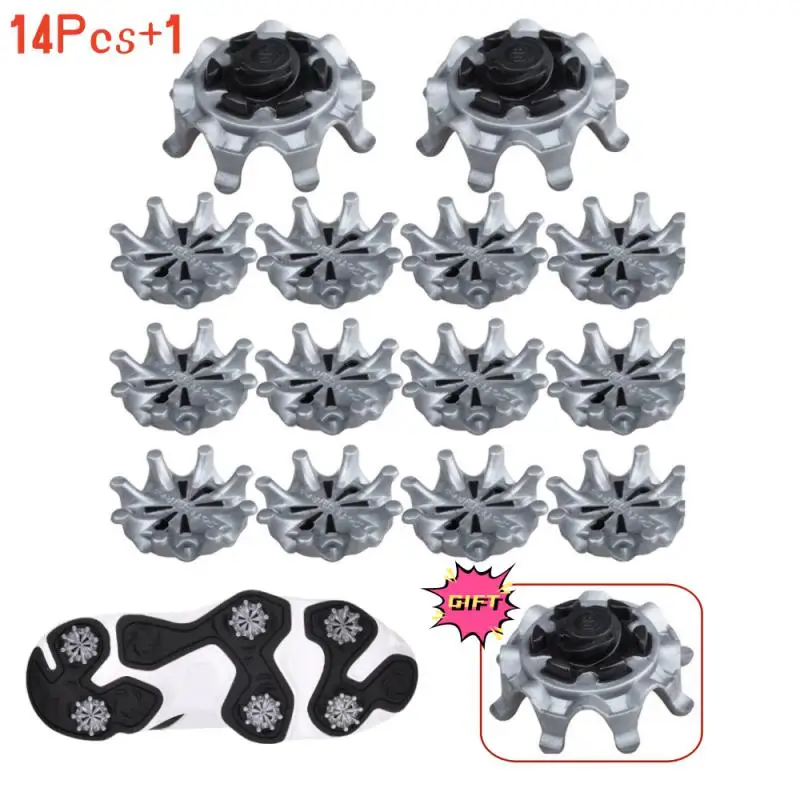 

14pcs Golf Shoes Soft Spikes Pins 1/4 Turn Fast Twist Shoe Spikes Replacement Set Golf Training Aids Golf Shoes Spikes Cleats