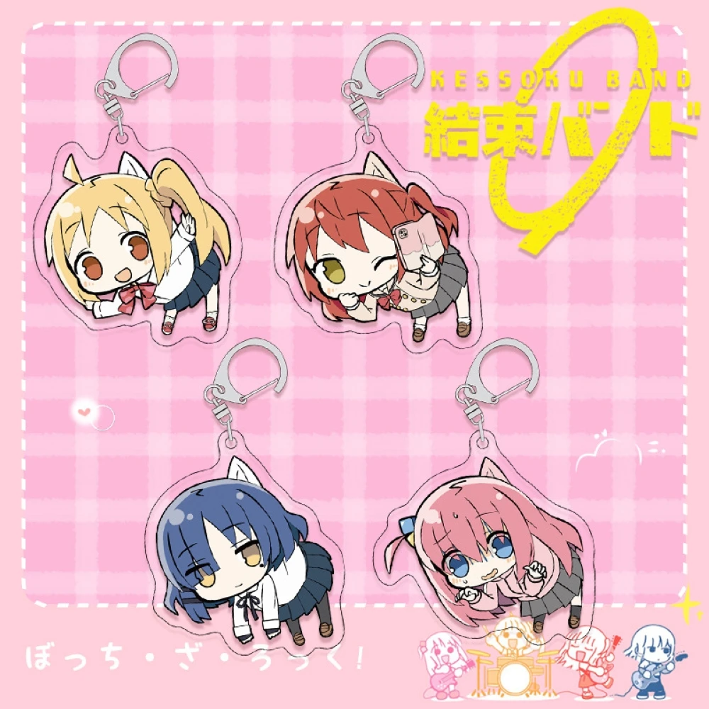 

Anime BOCCHI THE ROCK! Hitori Gotoh Acrylic Keychain Cosplay Accessory Girls Women Cos Jewelry Gifts Bag Car Key Holder
