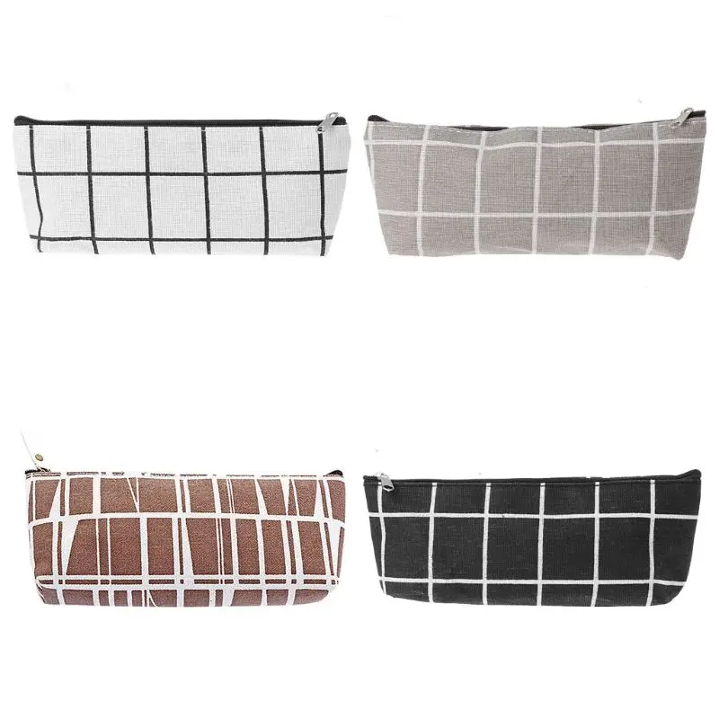 

Вместительная сумка для ручек, сумка для ручек на молнии, Портативная сумка для карандашей, женская сумка для школьниц и мальчиков