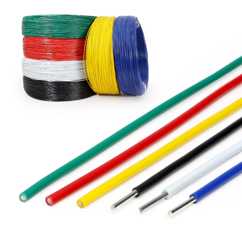 Кабель электрический одножильный 1007, 2-50м, 26 24 22 20 18 16 14AWG, с ПВХ изоляцией, луженая медь, для светодиодов, удлинительный провод (art.: 3920d84be07cf) - 3920d84be07cf