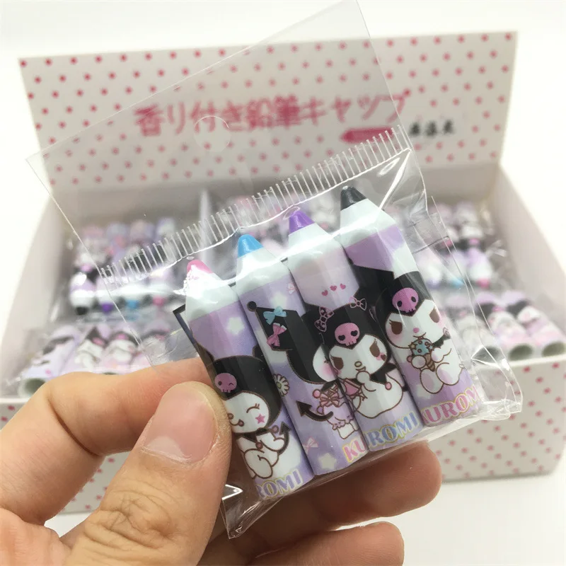

30 мешков/коробка аниме Sanrio Kuromi My Melody Cinnamoroll Kawaii пенал мультяшный портативный грязеотталкивающий чехол для карандашей удлиненная крышка