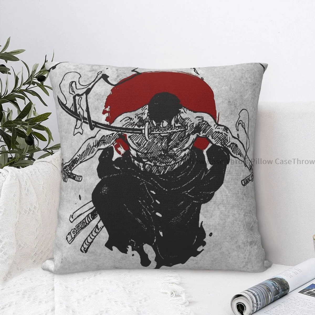 

Roronoa Zoro Cojines One Piece Anime Throw Pillow Case Cushion Covers Home Sofa Chair Decorative Backpack
