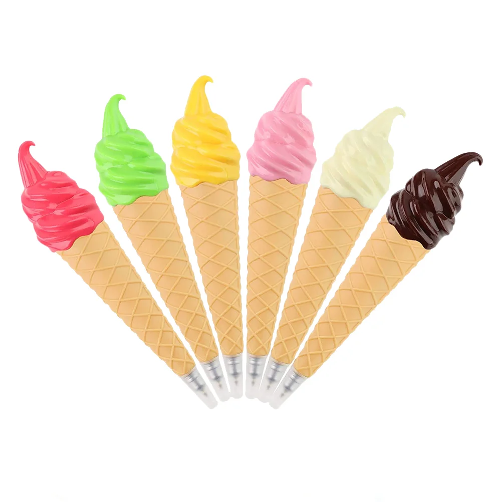 

Pens Ice Cream Pen Kids Partyballpoint Ink Decorations Writing Supplies Favors Kawaii Birthdaynoveltycone Point Office Fun
