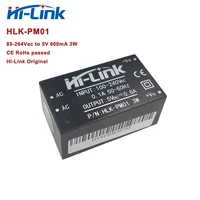 free shipping 70pcslot hlk pm01 220v to 5v 3w ac dc power converter module ce rohs