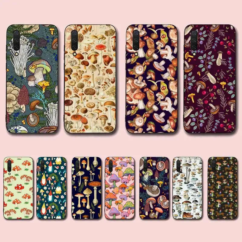 

Graffiti Line Mushroom Phone Case for Xiaomi mi 5 6 8 9 10 lite pro SE Mix 2s 3 F1 Max2 3