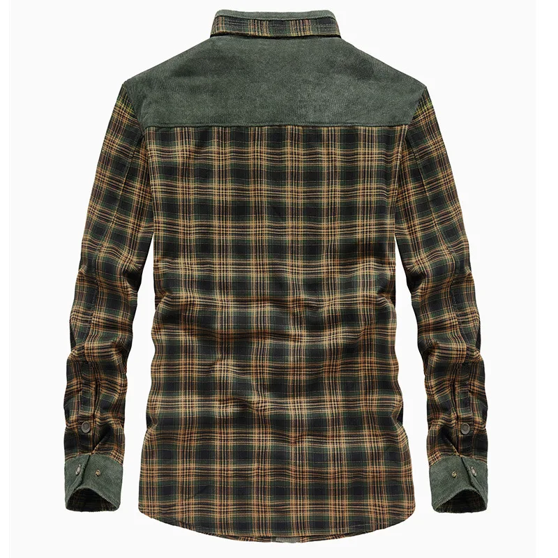 2022 Explosive New Brand Men's Winter Plaid Jackets Thick Cotton   Warm Long-sleeved Coats Clothing Europeam American Jacket Men