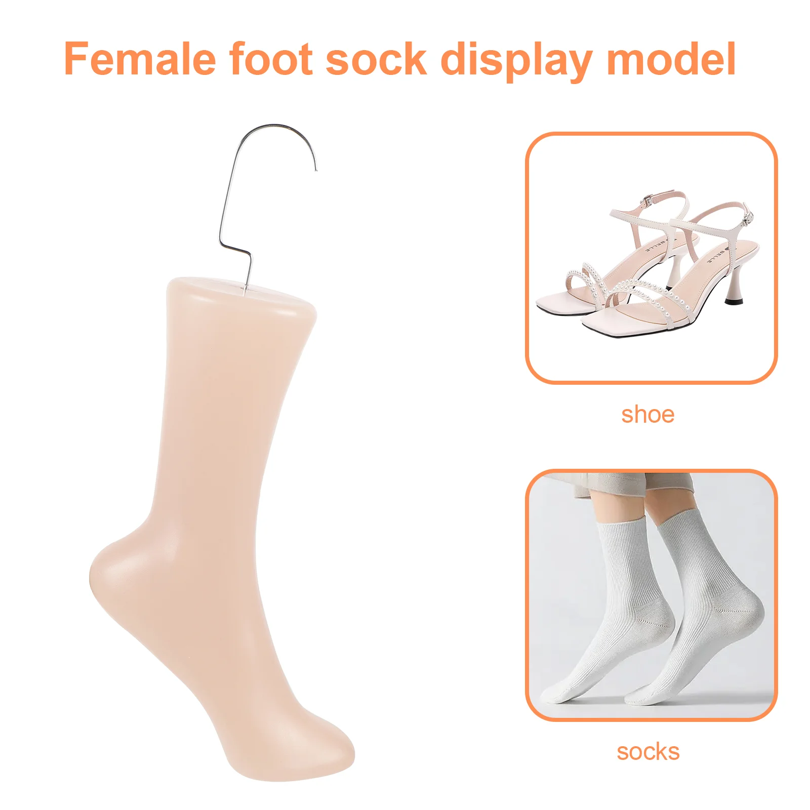 model stopy żeńskie nóżki manekina do półki na skarpetki z półkami haczykami plastikowy stojak