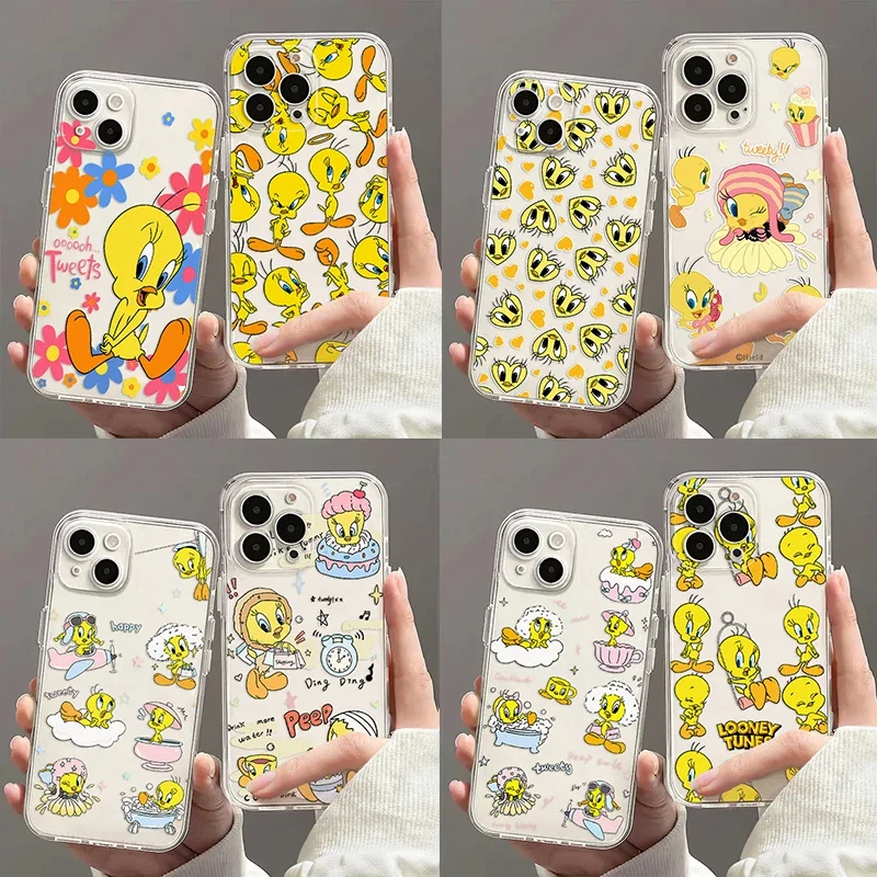 Чехол для телефона Cartoon Tweety Bird Piolin Xiaomi Redmi Note 13 12 12C 11 10 10C 13C 10s 9 9s 9A 9T 9C 8 7 Pro Max 4G 5G Cover