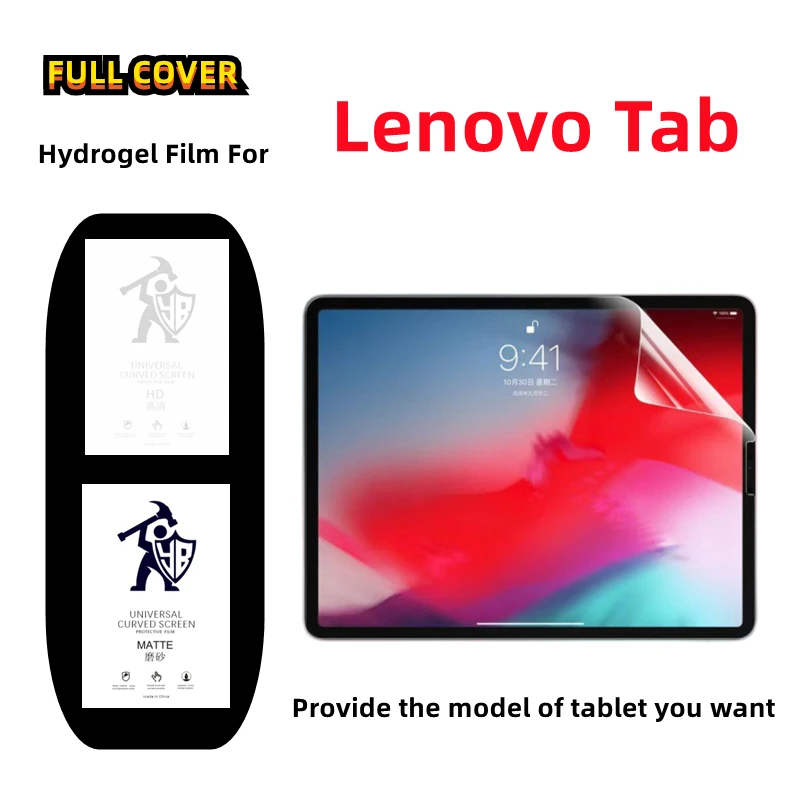 

2 шт. матовая Гидрогелевая пленка для Lenovo Tab P11 Pro, Защита экрана для Lenovo Tab M8 HD 8,0 Tab2/4/7/K10/M7/M9 HD, защитная пленка