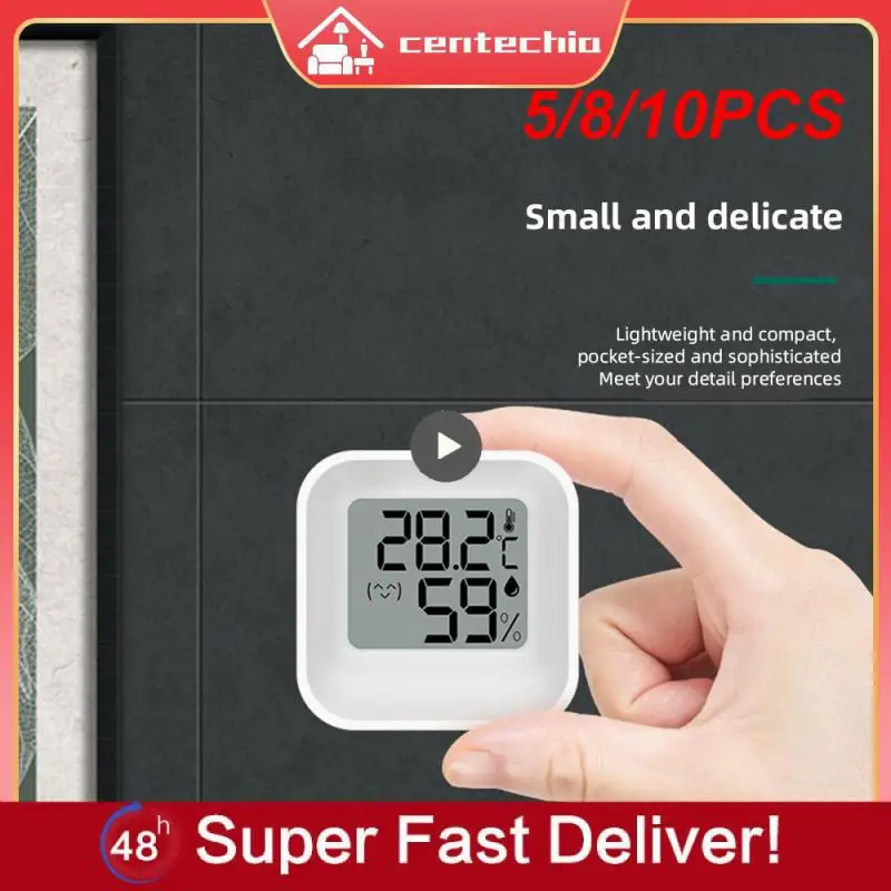 

5/8/10 шт., домашний Термометр-Гигрометр с ЖК-дисплеем