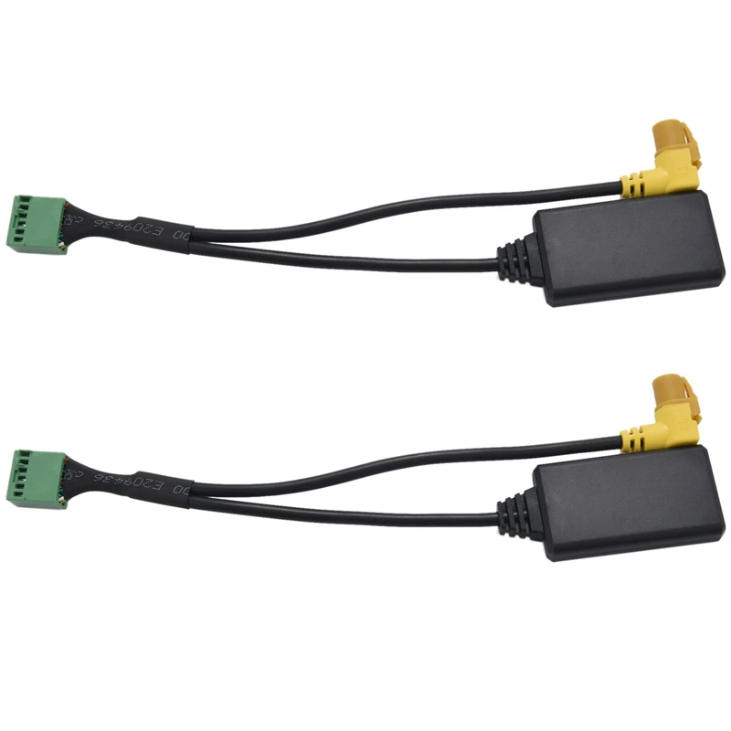 

2X Wireless Mmi 3G Ami 12-Pin Bluetooth Aux Cable Adapter Wireless Audio Input For- Q5 A6 A4 Q7 A5 S5
