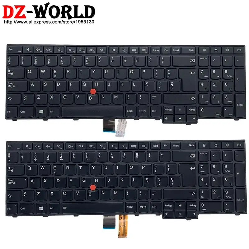 

SP Spanish Backlit Keyboard for Lenovo Thinkpad P50S T560 W540 T540P W541 T550 W550S L540 L560 L570 E531 E540 Laptop 04Y2475