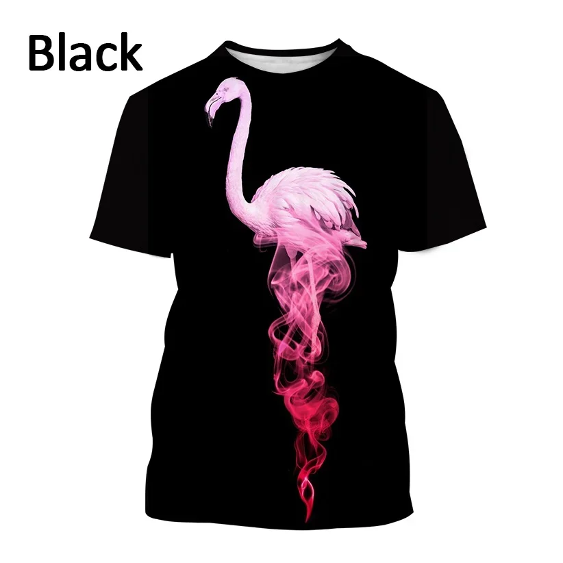 Рисунок 4 - Летняя футболка унисекс с 3D-принтом фламинго