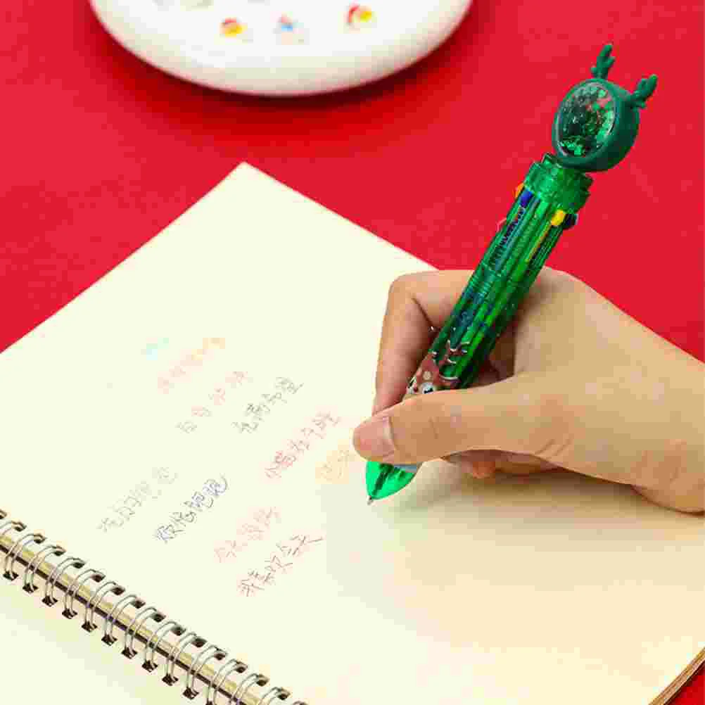 

4 Pcs Stationery Christmas Ballpoint Pen Child The Office Gifts Pvc Lovely Pens
